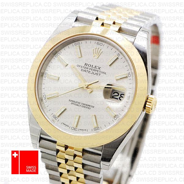 rolex datejust 41 smooth bezel jubilee