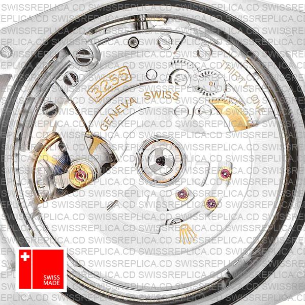 Rolex Day-date 40 Solid 904l Steel 18k White Gold Blue Dial Roman Markers Fluted Bezel 40mm 228239 Swiss Replica Watch