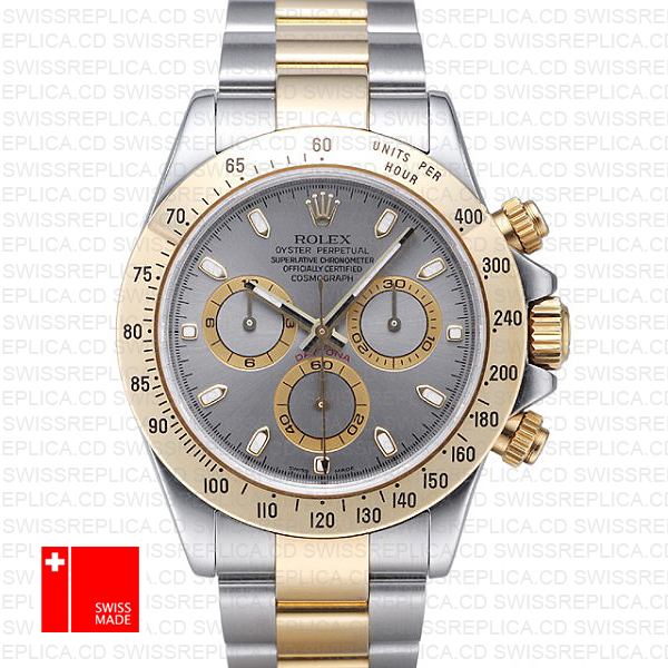 Rolex Daytona 2 Tone Stainless Grey Slate 40mm 116523