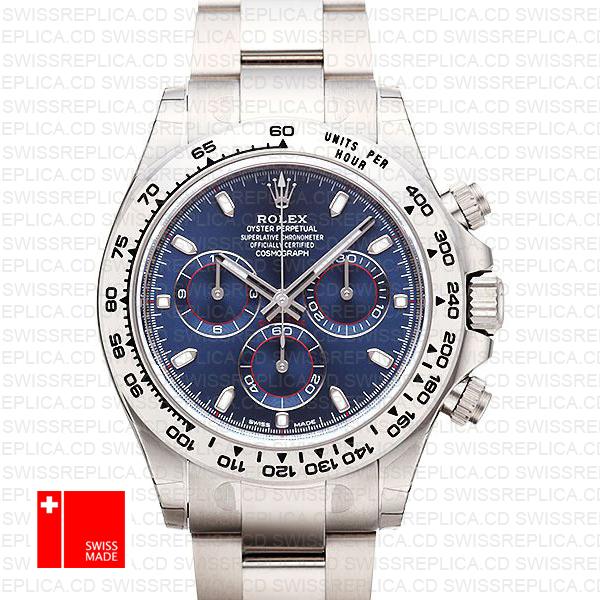 Rolex Daytona 2016 White Gold Blue 116503 40mm Replica