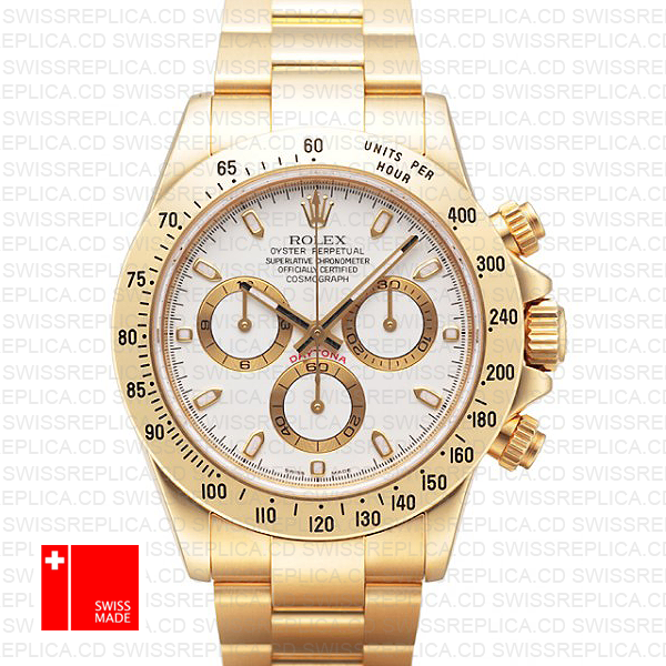 Rolex Daytona Gold White 40mm 116528