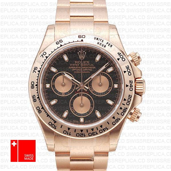 Rolex Daytona Rose Gold Black 40mm 116505