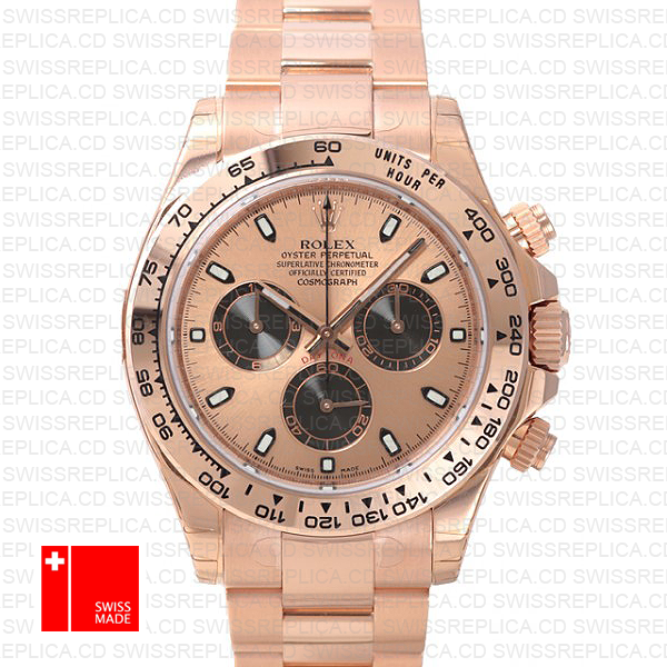 Rolex Daytona Rose Gold Panda Gold 40mm 116505