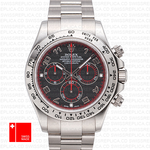 Rolex Daytona Ss White Gold Black Arabic 40mm 116509