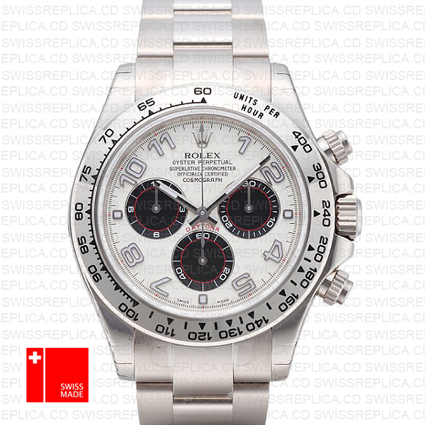 Rolex Daytona Ss White Gold White Arabic 2005 40mm 116509