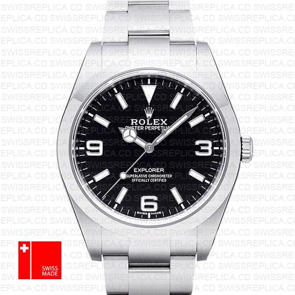 Rolex Explorer I 214270 39mm Swiss Replica