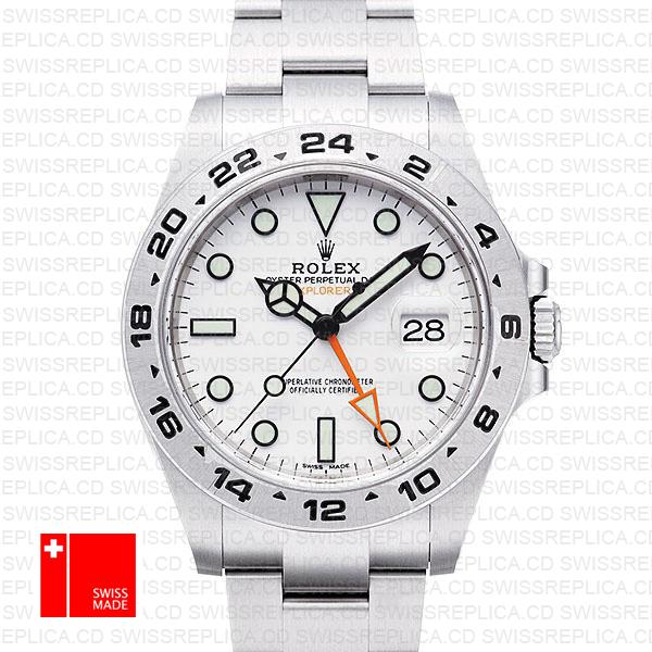 Rolex Explorer Ii White 42mm Swiss Replica 216570