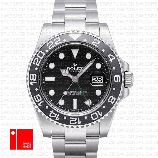 Rolex Gmt Master Ii Ss Black Ceramic 40mm 116710