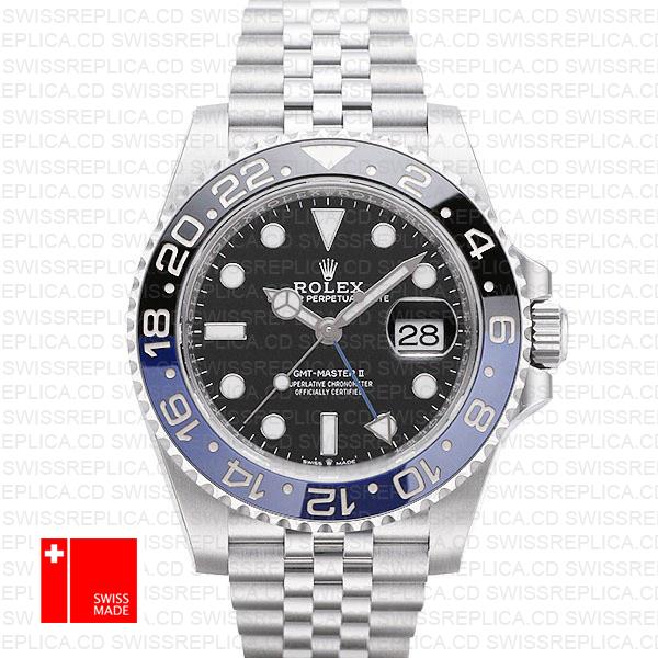 Rolex Gmt Master Ii Steel Jubilee Batman Blue Black Bezel 126710blnr 40mm