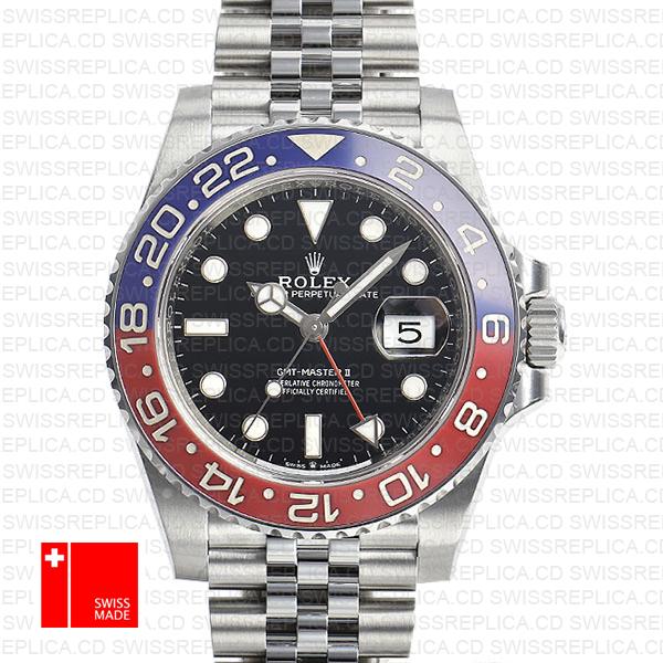 Rolex Gmt Master Ii Steel Jubilee Pepsi Bezel 126710blro 40mm