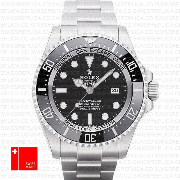 Rolex Deepsea Black Dial 44mm 126660 Swiss Replica