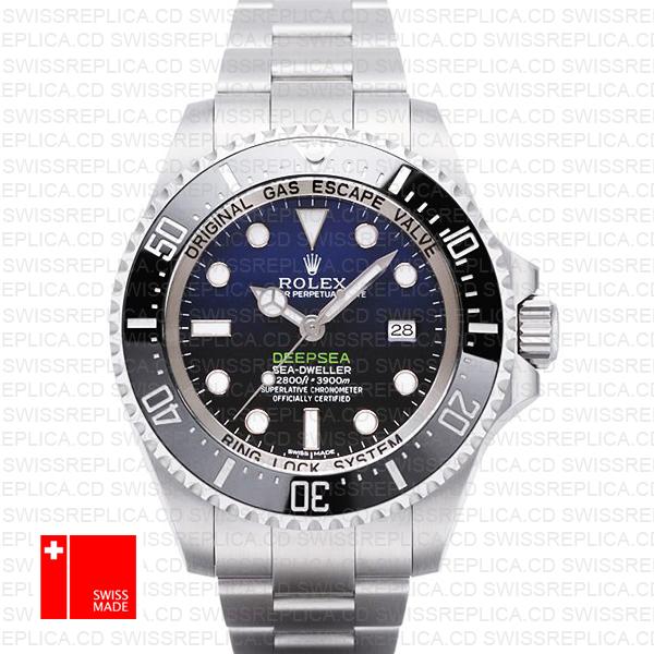 Rolex Deepsea D Blue Ss 44mm 116660 Swiss Replica