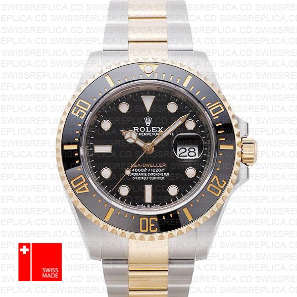 Rolex Sea Dweller 2 Tone 43mm 126603 Swiss Replica