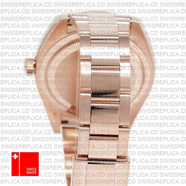 Rolex Sky-dweller 18k Rose Gold Oyster Chocolate Brown Stick Dial 42mm Ref.326935 Swiss Made Replica Superclone