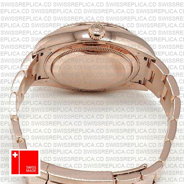 Rolex Sky-dweller 18k Rose Gold Oyster Chocolate Brown Stick Dial 42mm Ref.326935 Swiss Made Replica Superclone