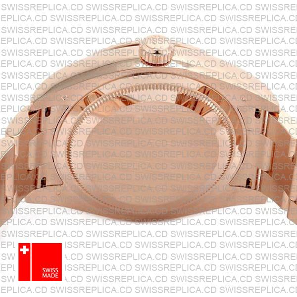 Rolex Sky-dweller 18k Rose Gold Oyster Chocolate Brown Stick Dial 42mm Ref.326935 Swiss Made Replica Superclone