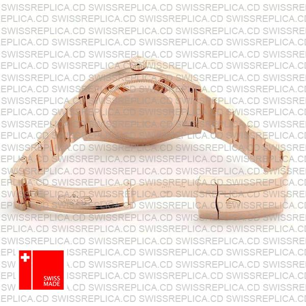 Rolex Sky-dweller 18k Rose Gold Oyster Chocolate Brown Stick Dial 42mm Ref.326935 Swiss Made Replica Superclone