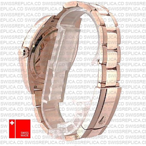 Rolex Sky-dweller 18k Rose Gold Oyster Chocolate Brown Stick Dial 42mm Ref.326935 Swiss Made Replica Superclone