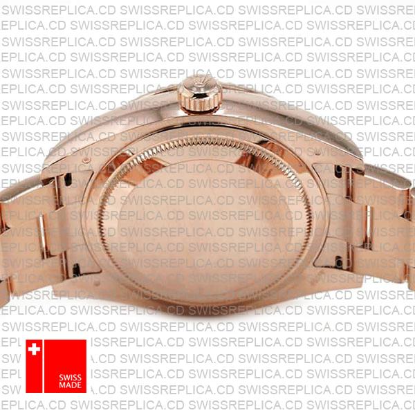 Rolex Sky-dweller 18k Rose Gold Oyster Chocolate Brown Stick Dial 42mm Ref.326935 Swiss Made Replica Superclone
