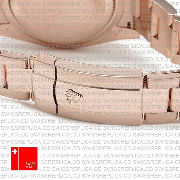 Rolex Sky-dweller 18k Rose Gold Oyster Chocolate Brown Stick Dial 42mm Ref.326935 Swiss Made Replica Superclone