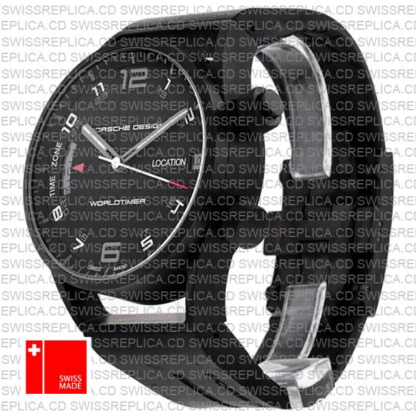 Porsche Design Worldtimer P6750 Titanium Black Pvd Swiss Replica