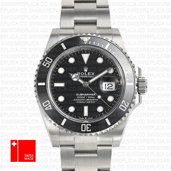 Rolex Submariner 41mm Ceramic Bezel 904l Steel 126610ln Swiss Replica