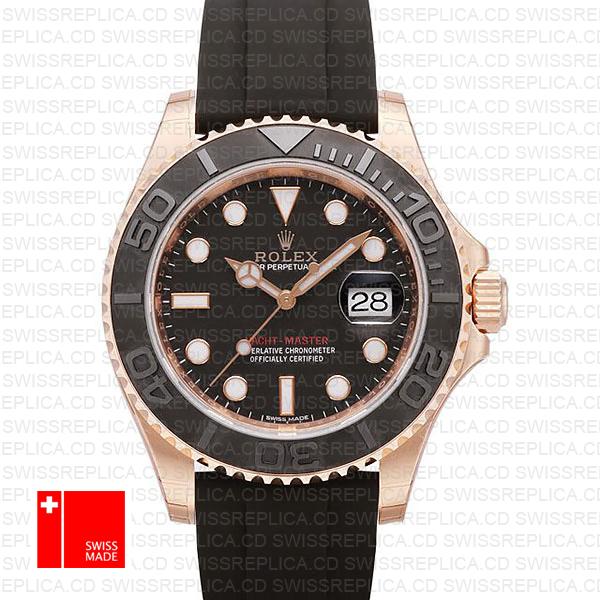 Rolex Yacht Master 116655 Everose Rubber Swiss Replica