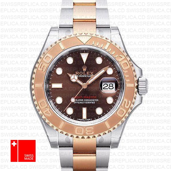 Rolex Yacht Master 2016 Rose Gold 2 Tone Chocolate 40mm 116621