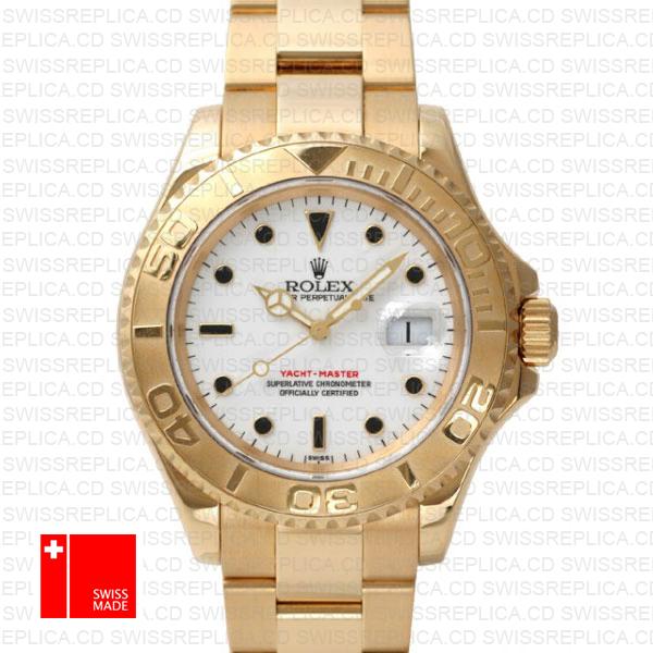 Rolex Yacht Master Gold White 40mm 16628