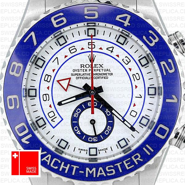 Rolex Yacht Master Ii Steel White Dial 44mm 116680