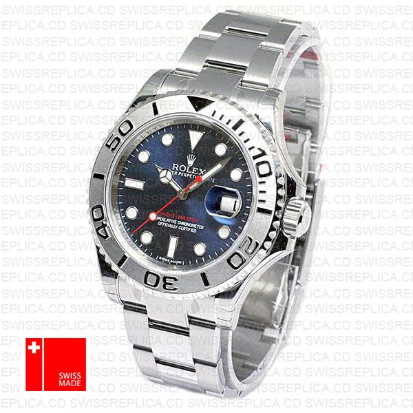 Yacht-Master 40 116622 EWF SS 904L Blue Dial Blue Rubber Strap