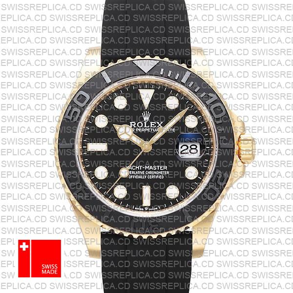 Swissreplica Rolex Yacht Master Gold Ceramic 42mm Swiss Made Replica 226658